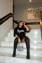 Load image into Gallery viewer, Kozee Black Signature Tee