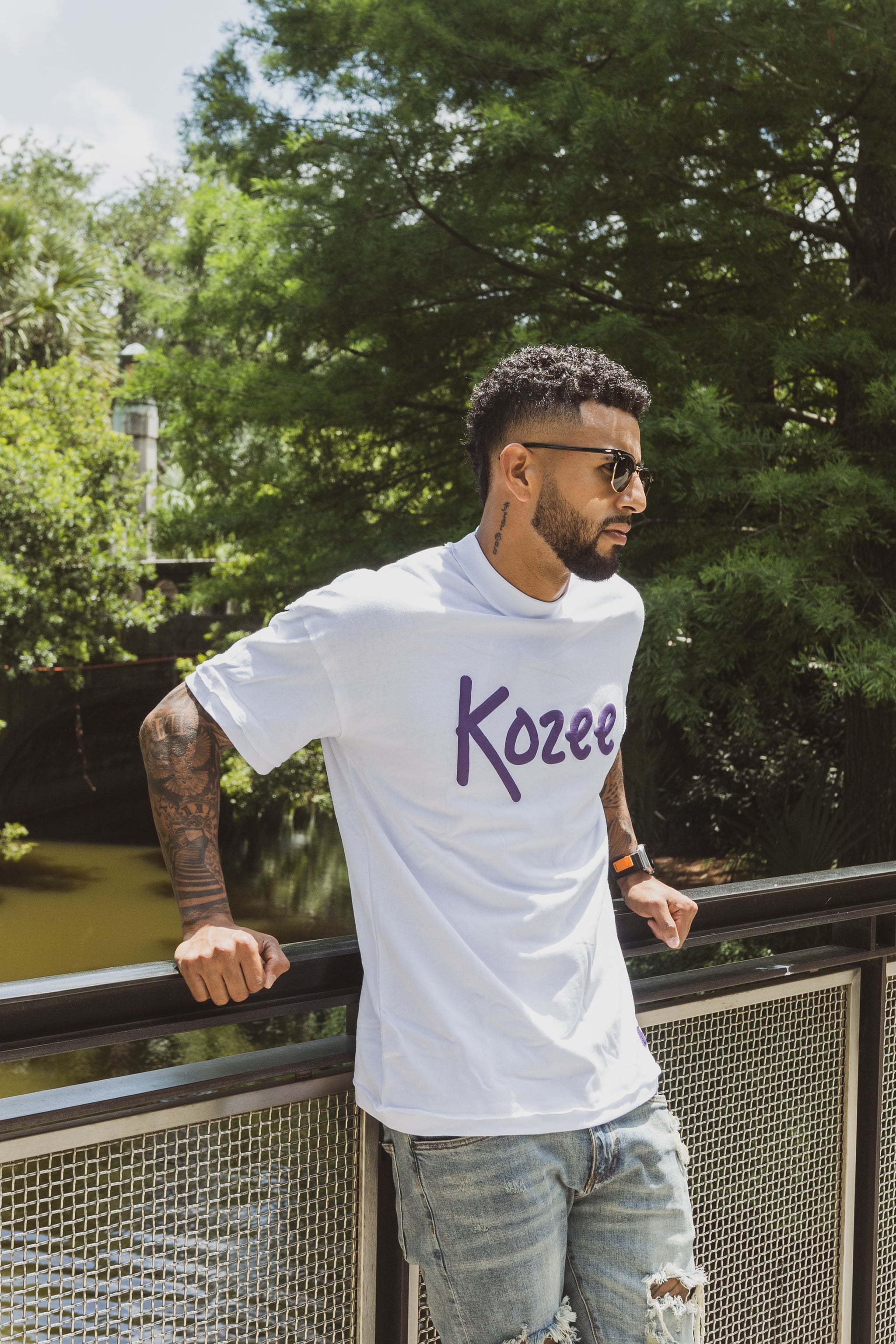 Kozee Signature White Tee – KOZEE