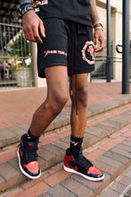 Load image into Gallery viewer, KOZEE Black/Red &quot;LA&quot; Shorts
