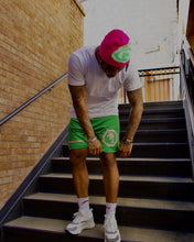 Load image into Gallery viewer, KOZEE Green/Pink &quot;LA&quot; Shorts
